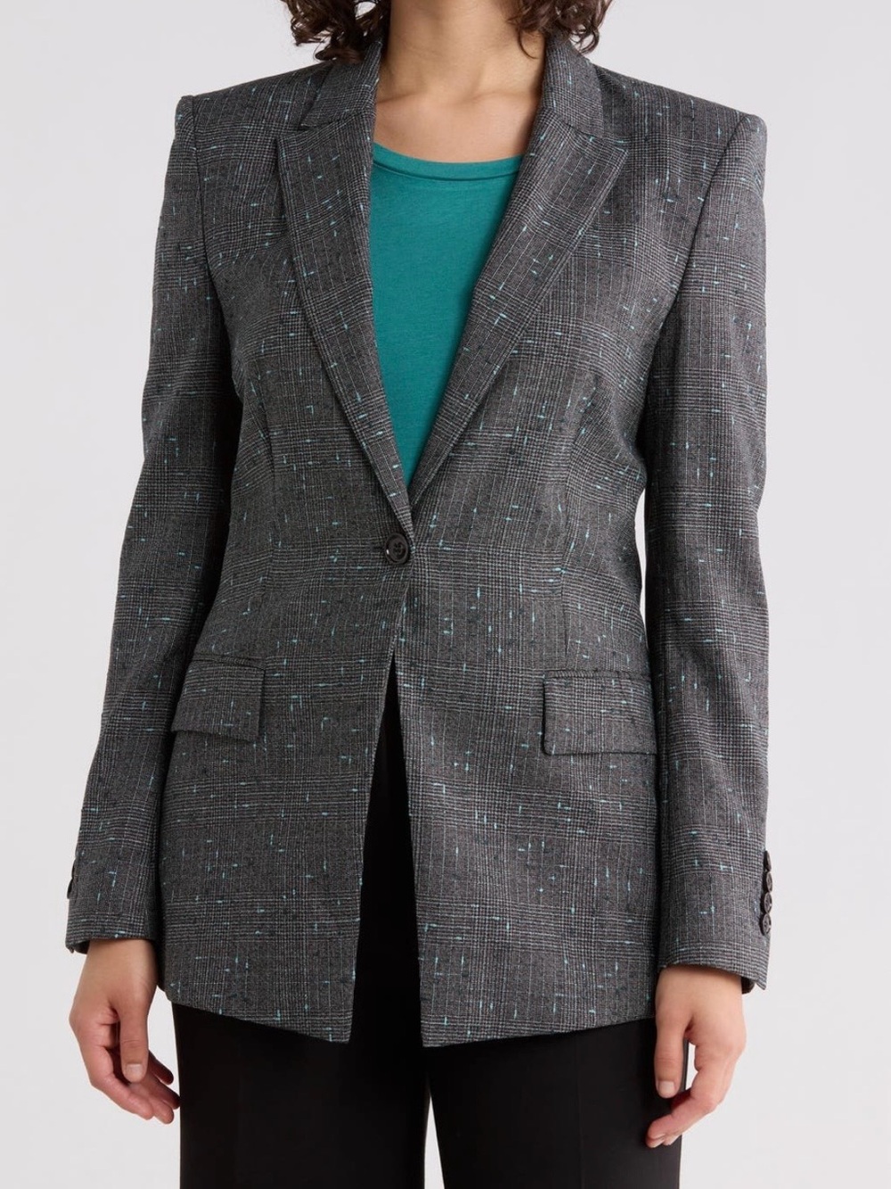 BOSS Janeri Wool Blend Blazer - Gray